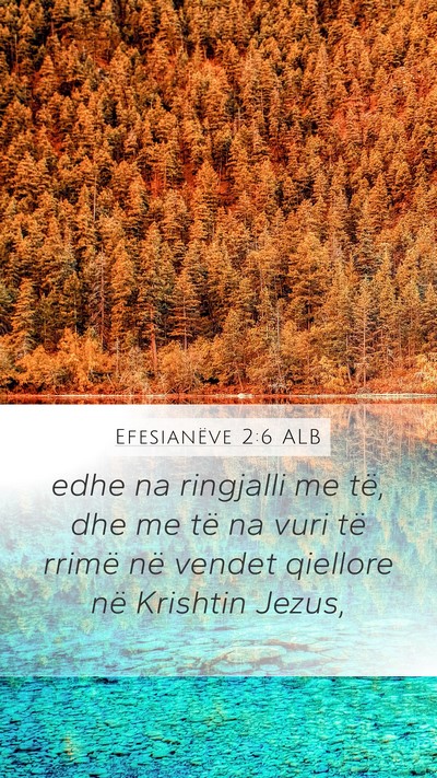 Efesianëve 2:6 ALB Bible Verse Image