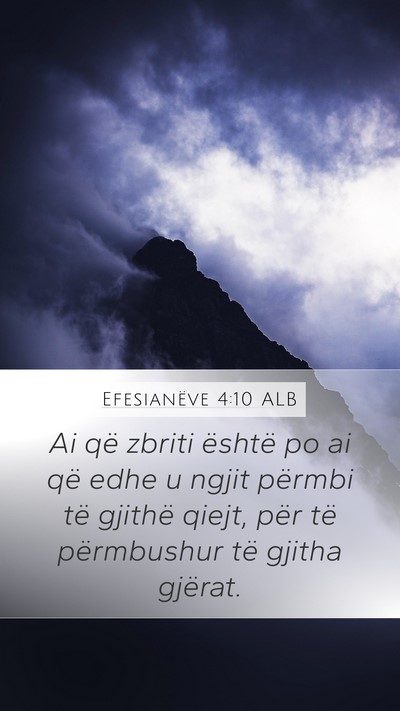 Efesianëve 4:10 ALB Bible Verse Image