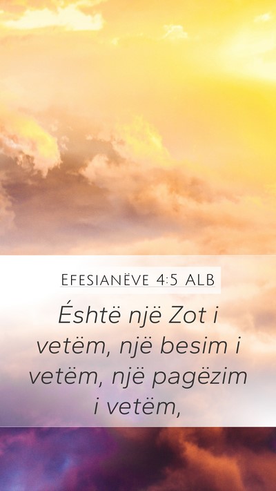 Efesianëve 4:5 ALB Bible Verse Image