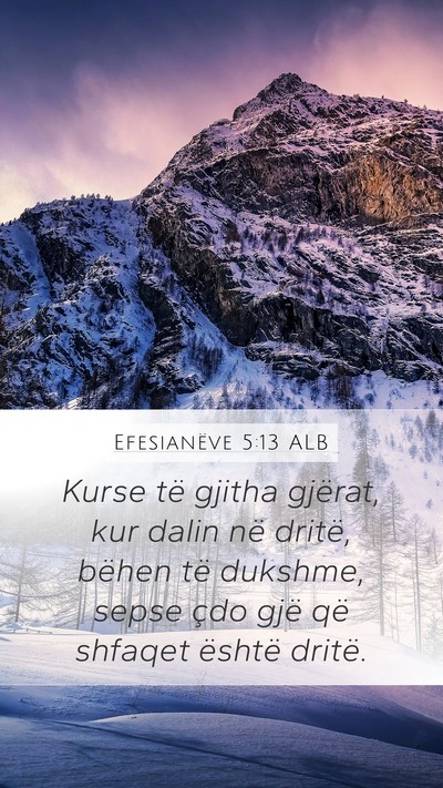 Efesianëve 5:13 ALB Bible Verse Image