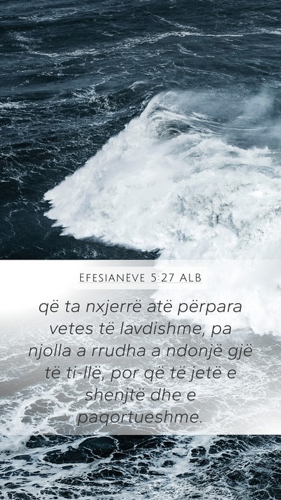 Efesianëve 5:27 ALB Bible Verse Image
