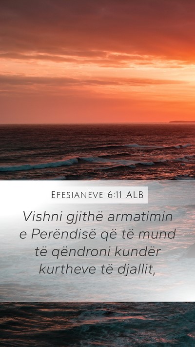 Efesianëve 6:11 ALB Bible Verse Image