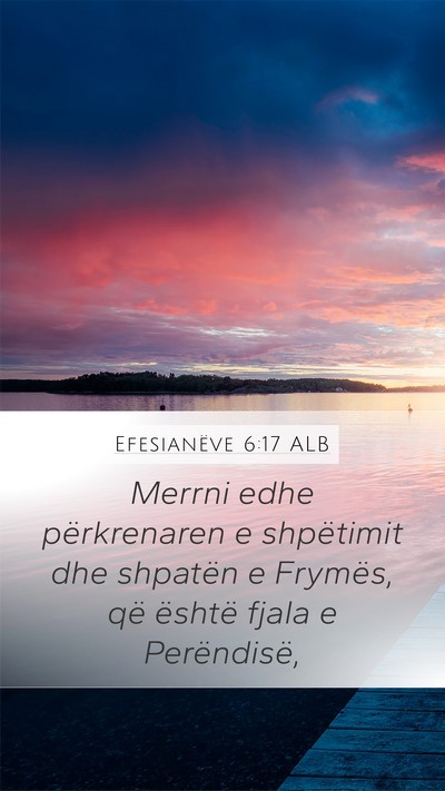 Efesianëve 6:17 ALB Bible Verse Image