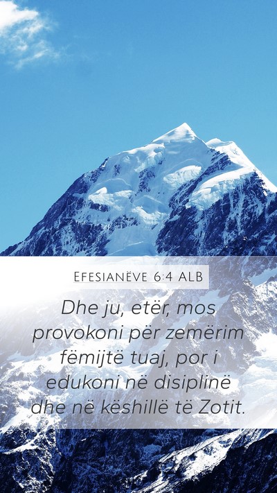 Efesianëve 6:4 ALB Bible Verse Image