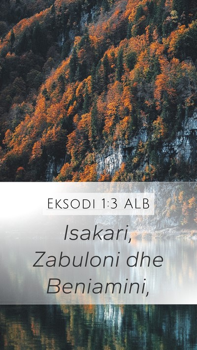 Eksodi 1:3 ALB Bible Verse Image