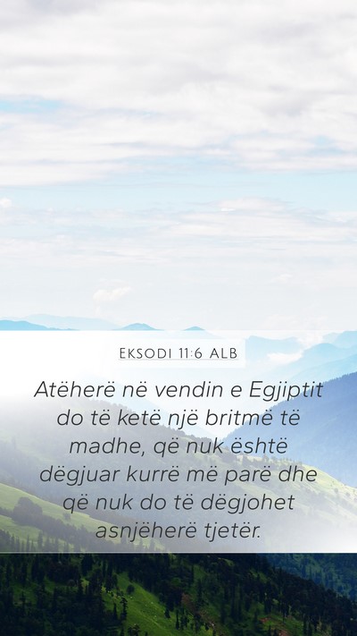 Eksodi 11:6 ALB Bible Verse Image