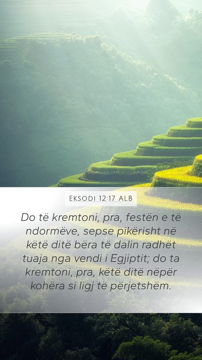 Eksodi 12:17 ALB Bible Verse Image