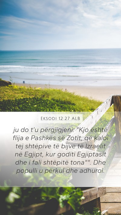 Eksodi 12:27 ALB Bible Verse Image