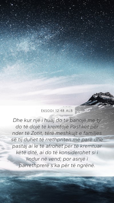 Eksodi 12:48 ALB Bible Verse Image