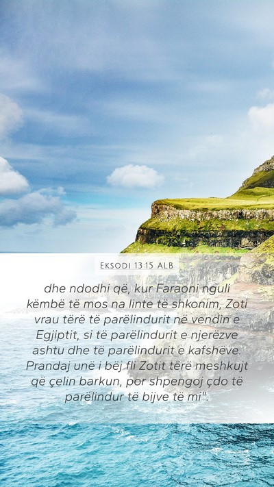 Eksodi 13:15 ALB Bible Verse Image