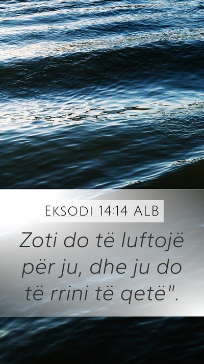 Eksodi 14:14 ALB Bible Verse Image