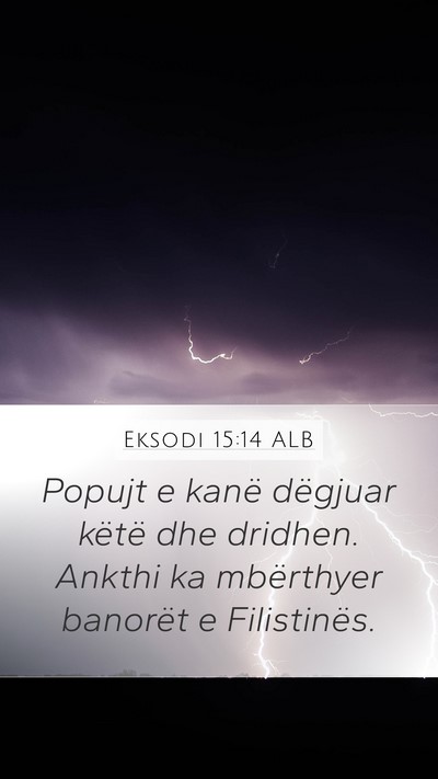 Eksodi 15:14 ALB Bible Verse Image