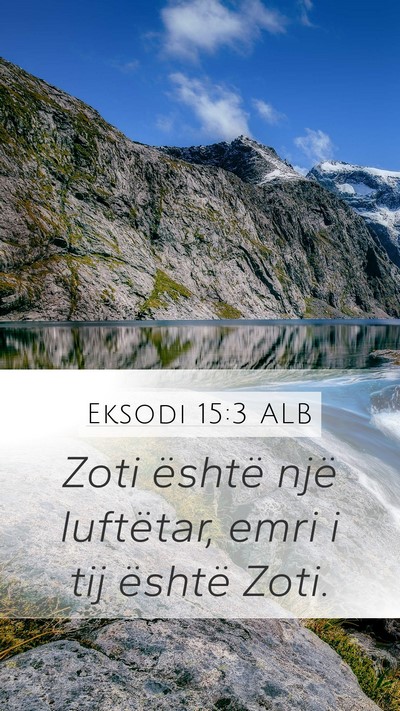Eksodi 15:3 ALB Bible Verse Image