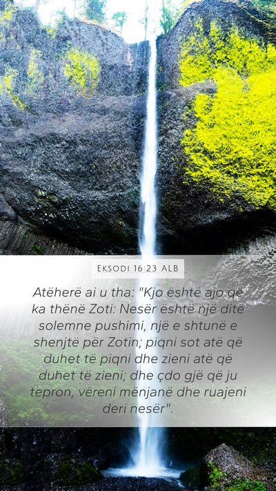 Eksodi 16:23 ALB Bible Verse Image