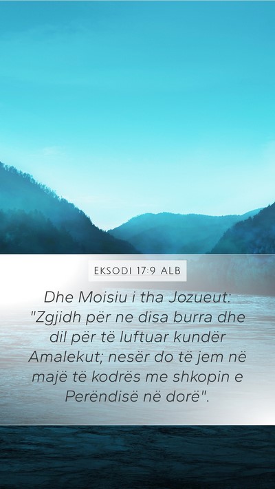 Eksodi 17:9 ALB Bible Verse Image