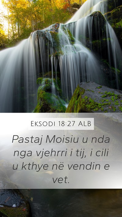Eksodi 18:27 ALB Bible Verse Image