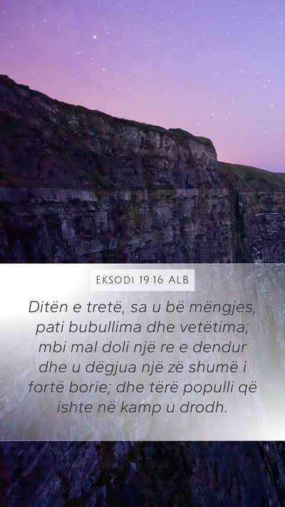 Eksodi 19:16 ALB Bible Verse Image