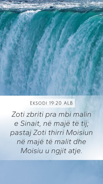 Eksodi 19:20 ALB Bible Verse Image