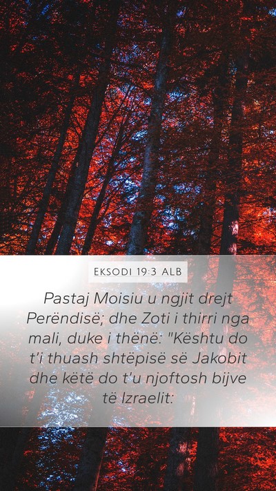 Eksodi 19:3 ALB Bible Verse Image