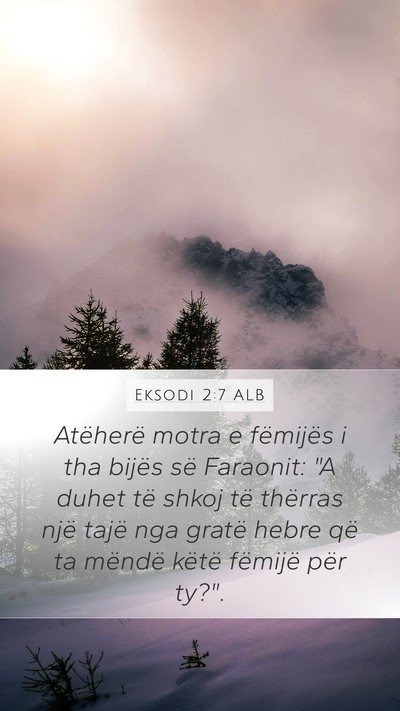 Eksodi 2:7 ALB Bible Verse Image