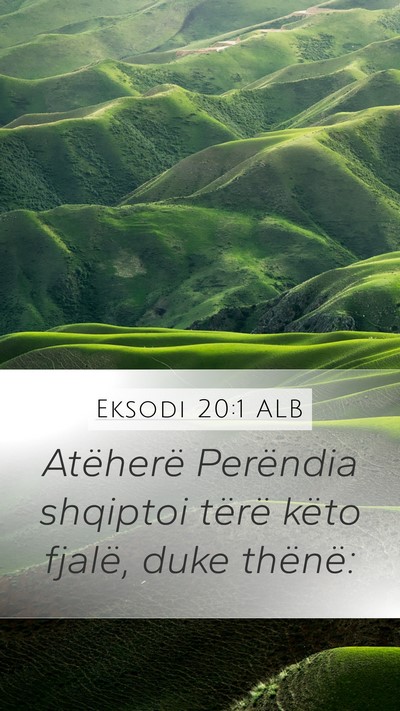 Eksodi 20:1 ALB Bible Verse Image