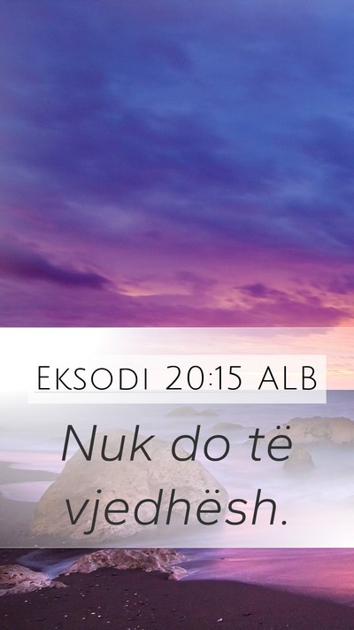 Eksodi 20:15 ALB Bible Verse Image