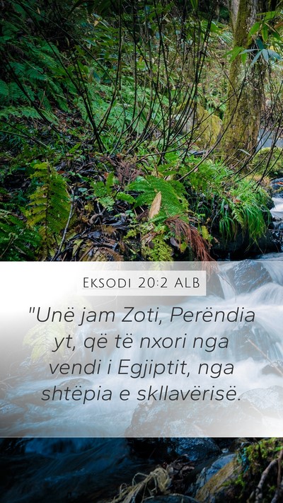 Eksodi 20:2 ALB Bible Verse Image