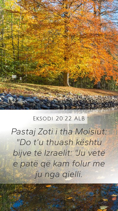 Eksodi 20:22 ALB Bible Verse Image