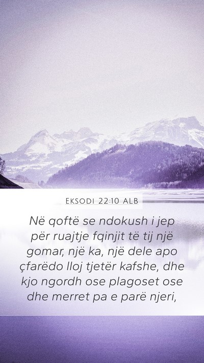 Eksodi 22:10 ALB Bible Verse Image