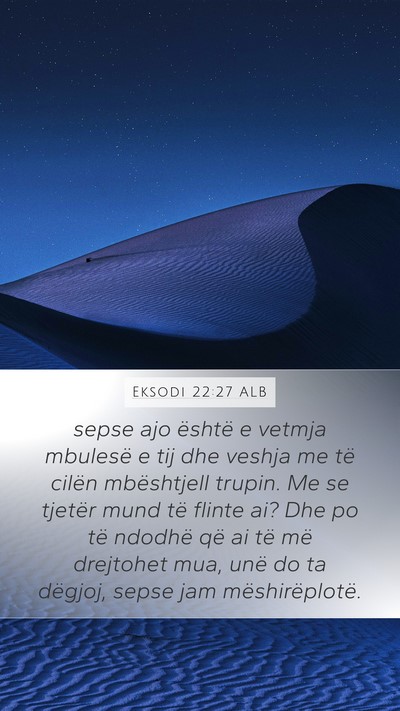 Eksodi 22:27 ALB Bible Verse Image