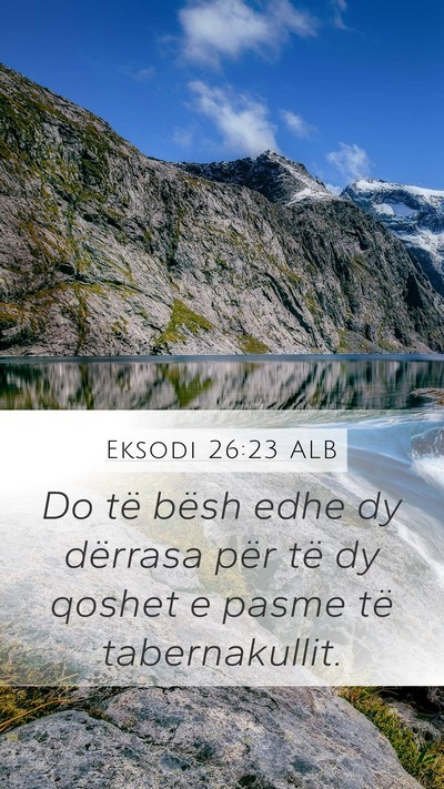 Eksodi 26:23 ALB Bible Verse Image