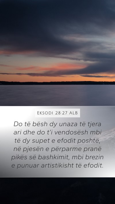Eksodi 28:27 ALB Bible Verse Image