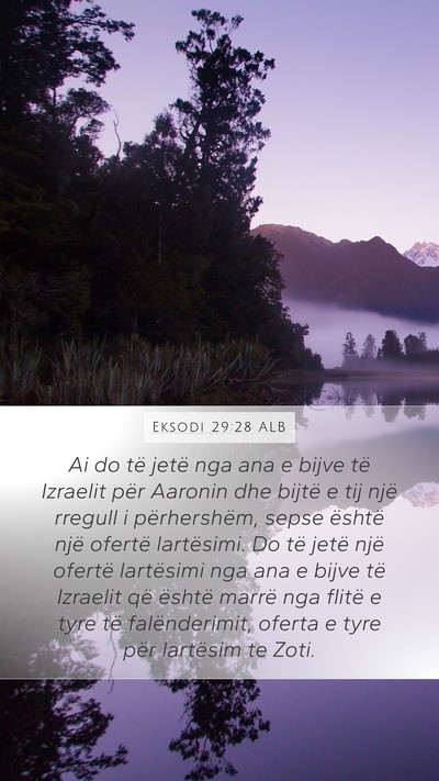 Eksodi 29:28 ALB Bible Verse Image