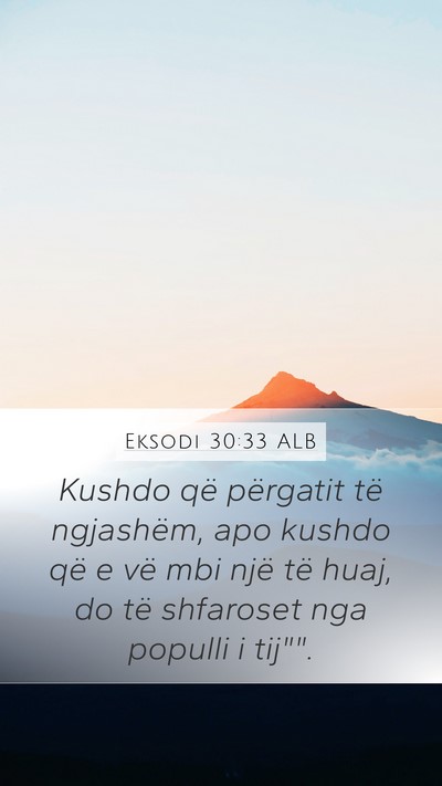 Eksodi 30:33 ALB Bible Verse Image
