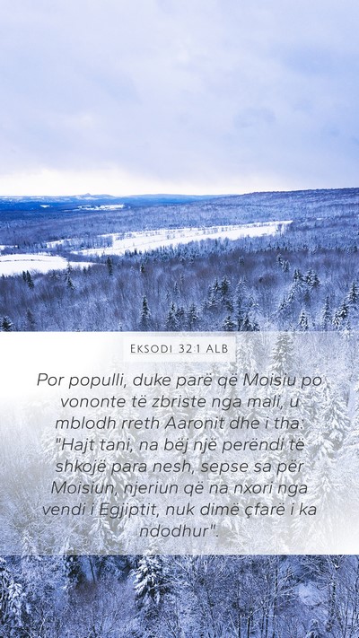 Eksodi 32:1 ALB Bible Verse Image