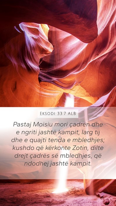 Eksodi 33:7 ALB Bible Verse Image
