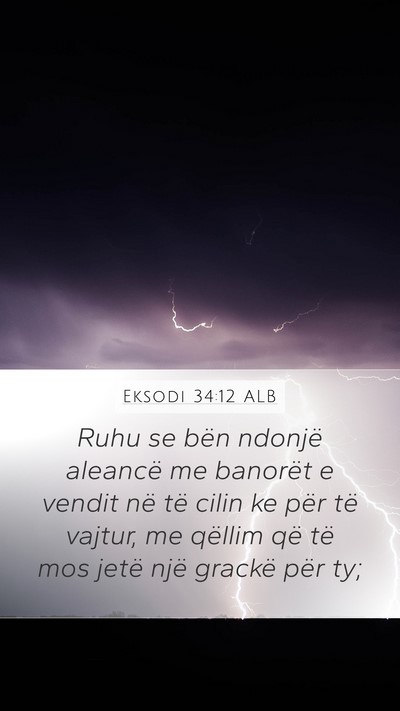 Eksodi 34:12 ALB Bible Verse Image