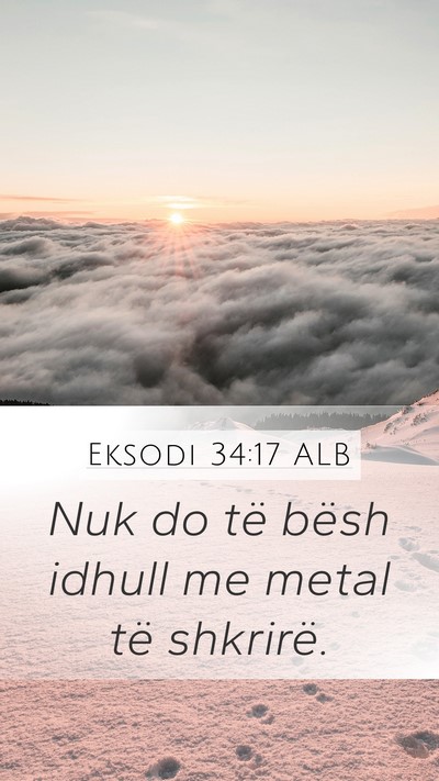 Eksodi 34:17 ALB Bible Verse Image
