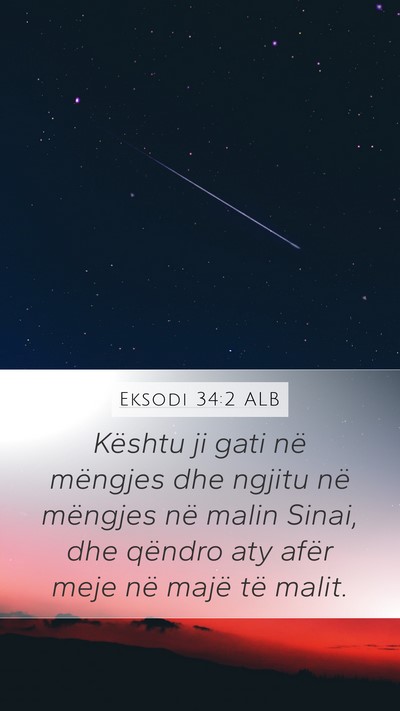 Eksodi 34:2 ALB Bible Verse Image