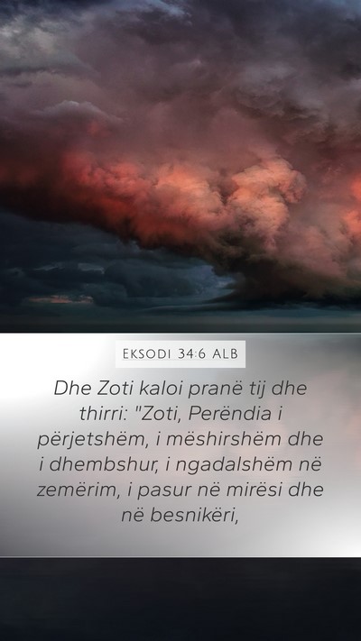 Eksodi 34:6 ALB Bible Verse Image