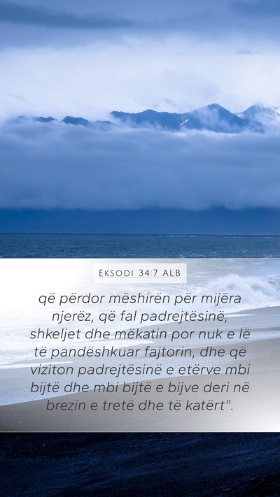 Eksodi 34:7 ALB Bible Verse Image