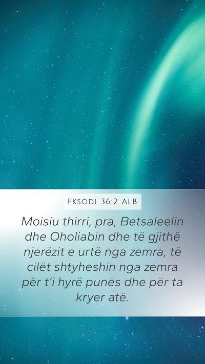 Eksodi 36:2 ALB Bible Verse Image