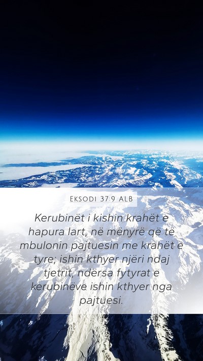 Eksodi 37:9 ALB Bible Verse Image