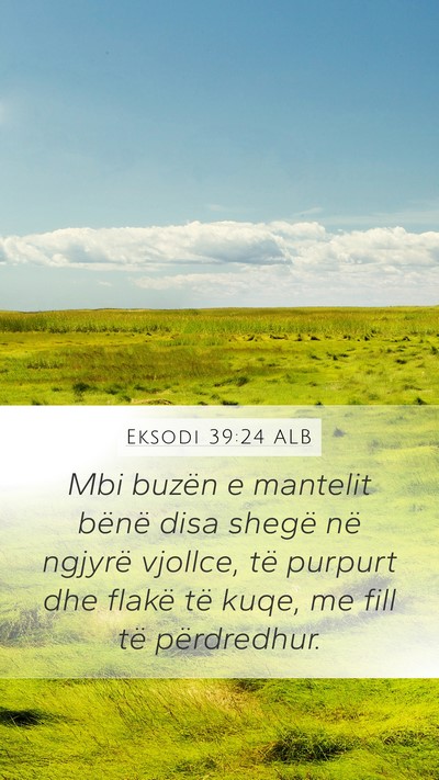 Eksodi 39:24 ALB Bible Verse Image