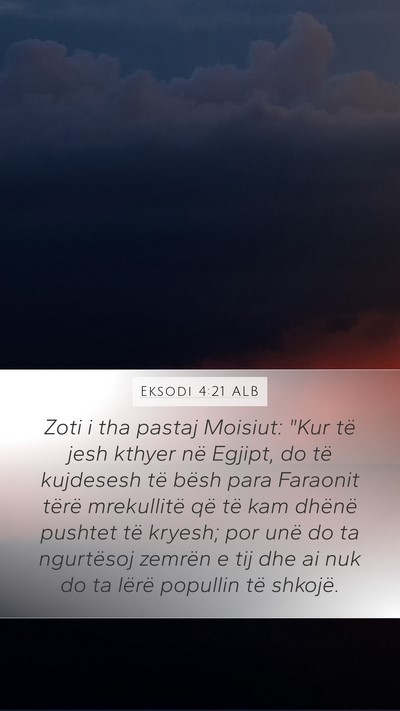 Eksodi 4:21 ALB Bible Verse Image