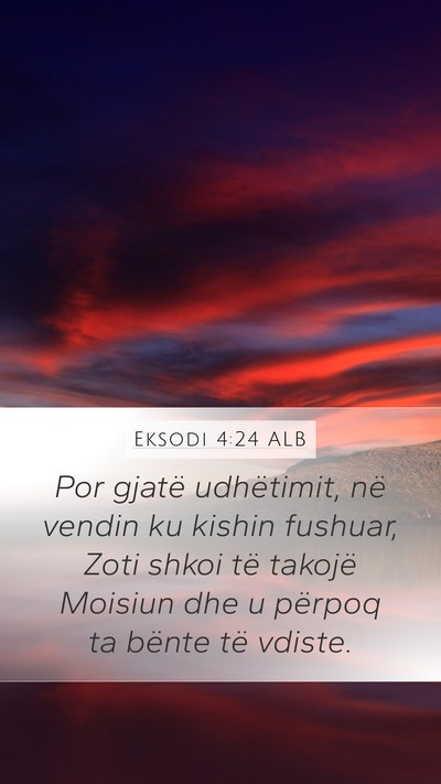 Eksodi 4:24 ALB Bible Verse Image