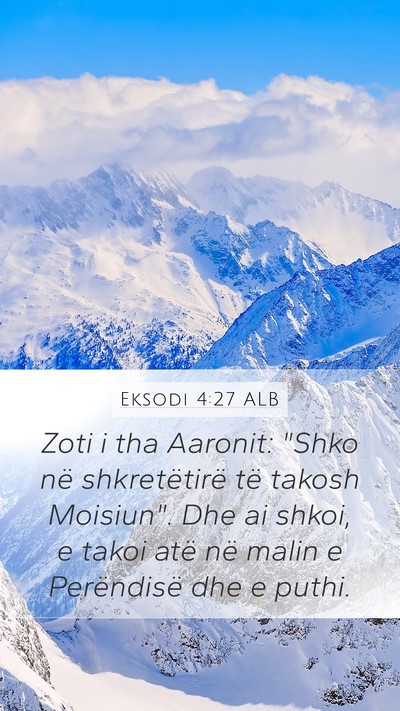 Eksodi 4:27 ALB Bible Verse Image