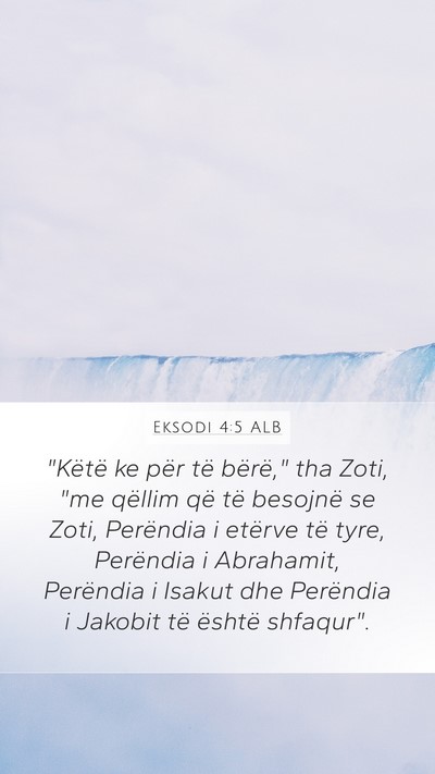 Eksodi 4:5 ALB Bible Verse Image