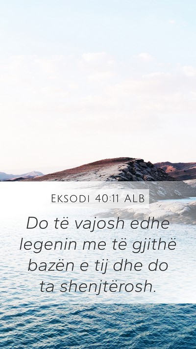 Eksodi 40:11 ALB Bible Verse Image