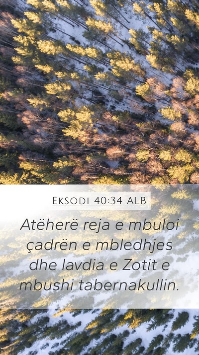 Eksodi 40:34 ALB Bible Verse Image
